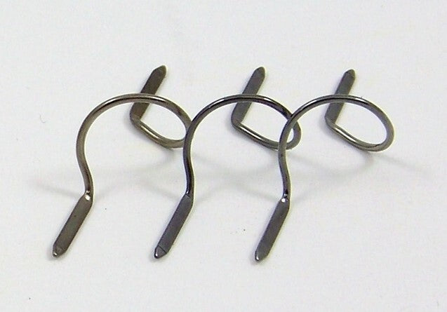 Anneaux universels Snake Brand - Nickel noir - Anneaux Lightwire pour canne à mouche