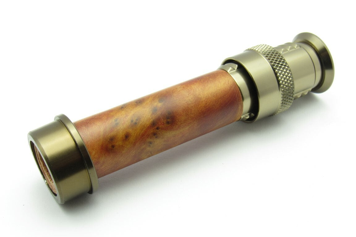 Payne Style UP Lock reel seat smoked titanium with cork insert