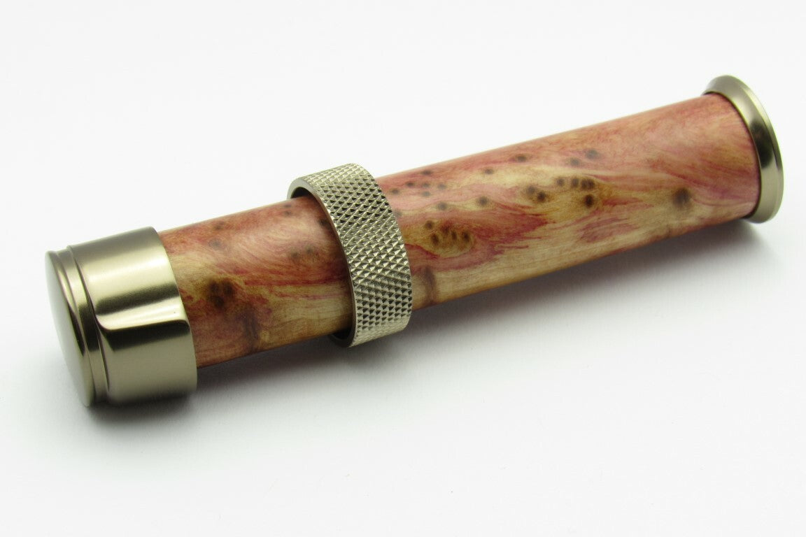 Porte-moulinet pour canne à mouche ultraléger Cap & Ring Downlock - titane fumé