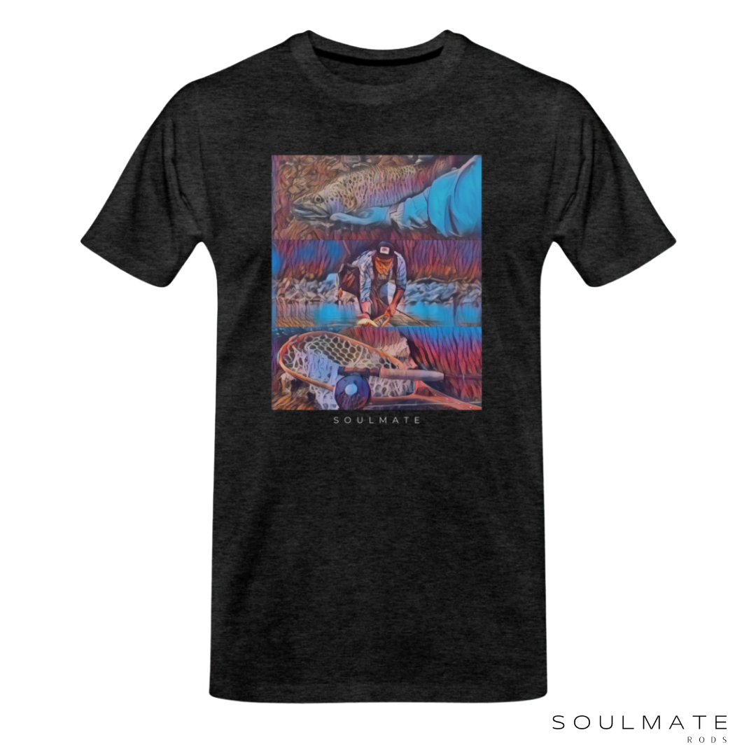 T-shirt Soulmate gris chiné FISH PSYCHO TEE