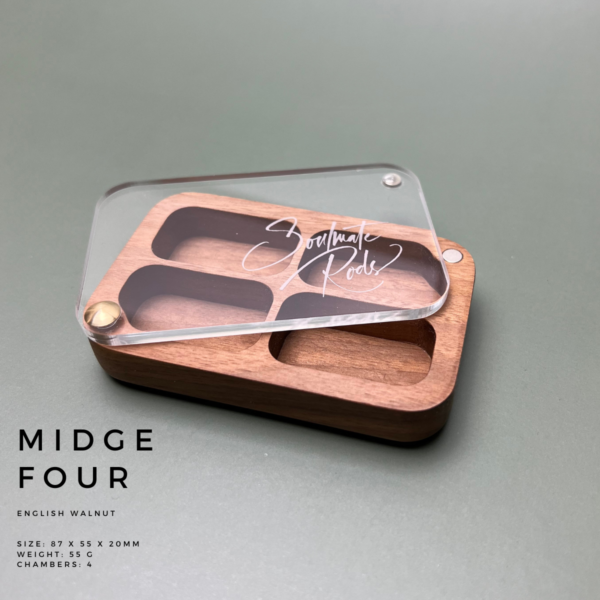 Boîte à mouches Soulmate Rods Classic Midge 4