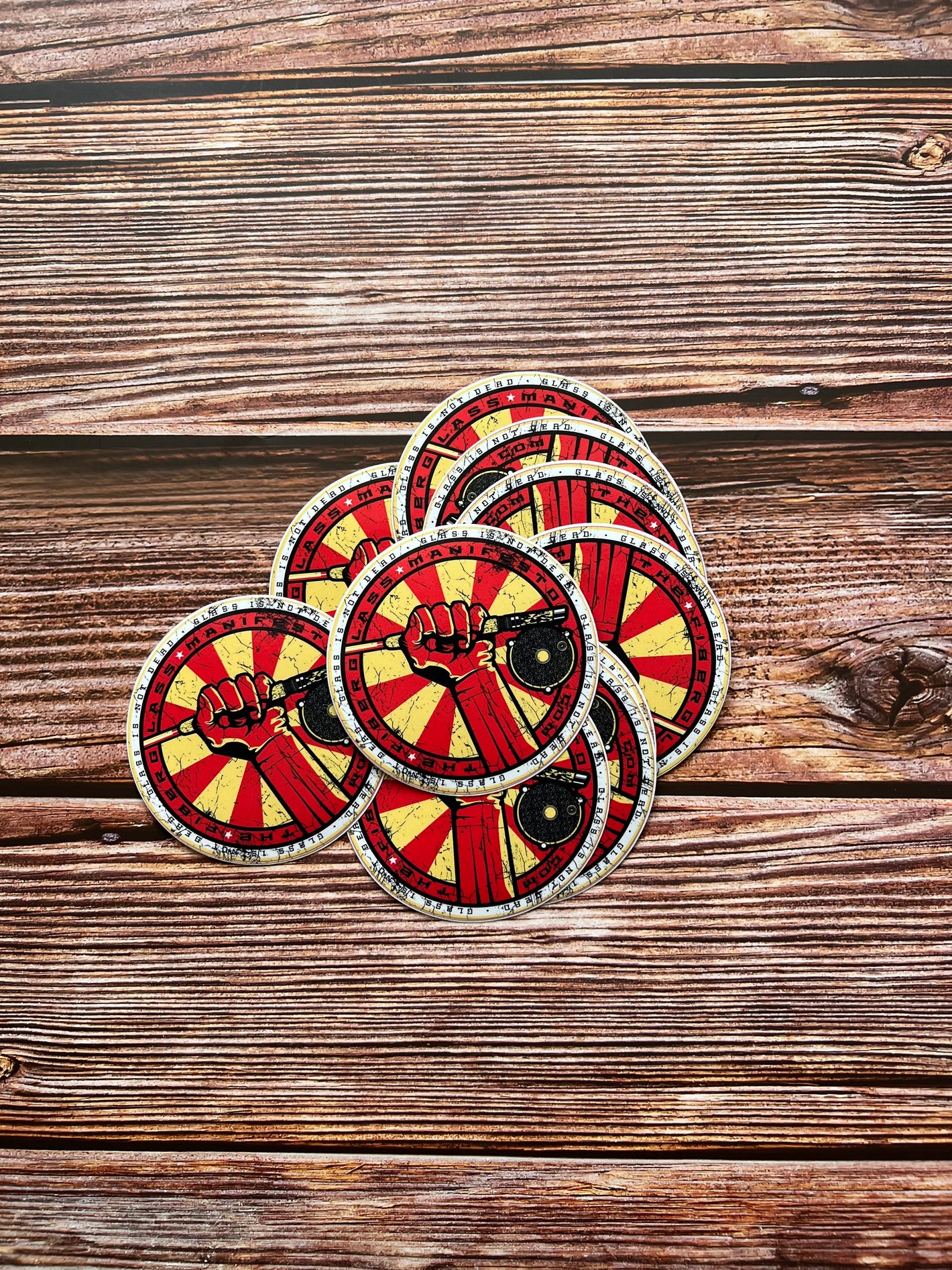 TFM - Autocollant camarade rond 8 cm