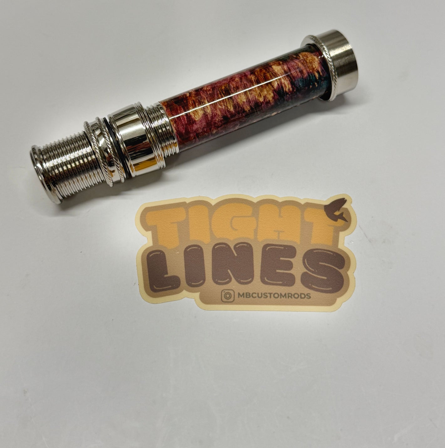 Porte-moulinet personnalisé en maillechort de marque Snake avec verrouillage incl. Insérer