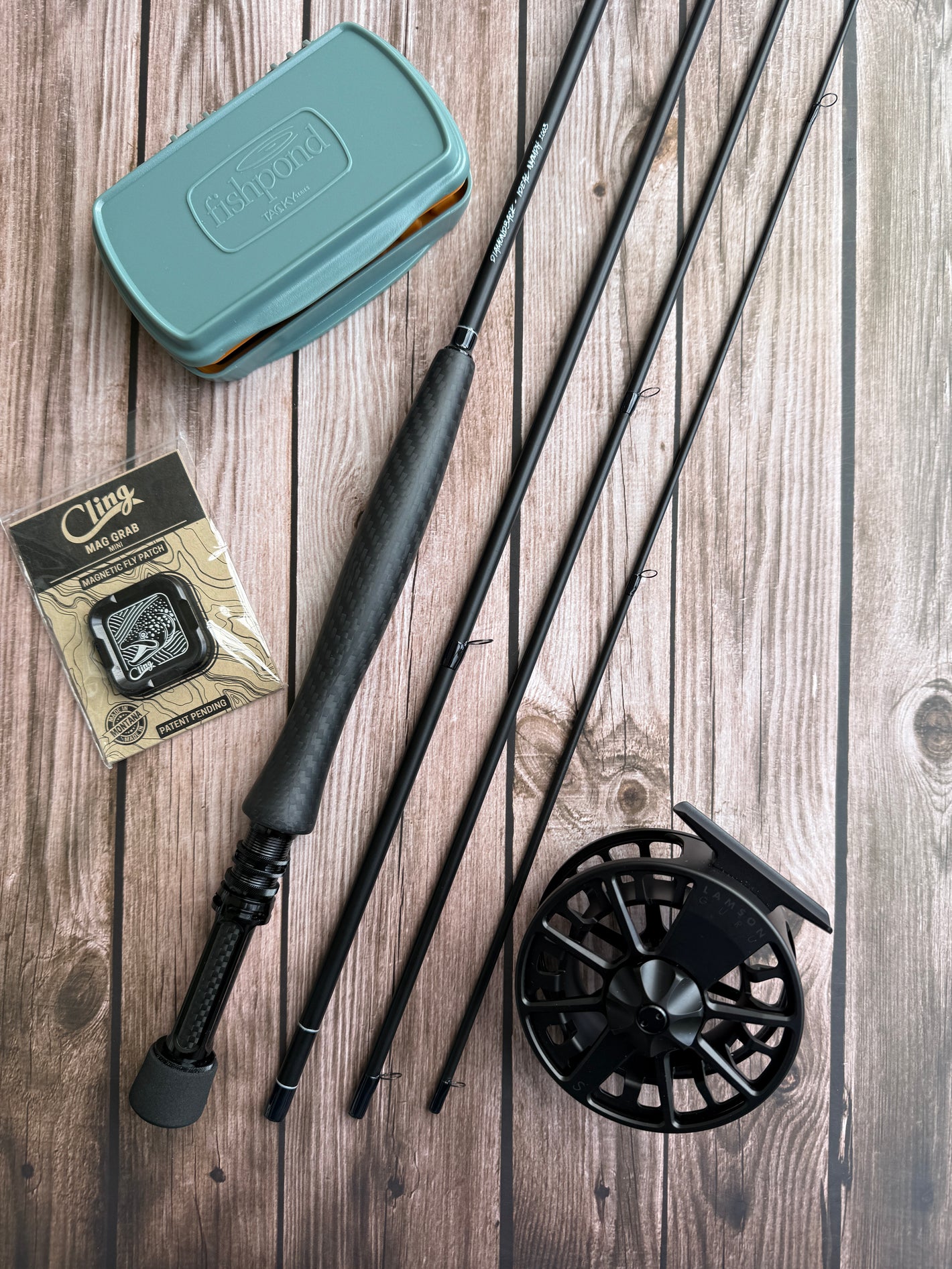 Diamondback Ideal Nymph 1003 Blacked-Out Signature Built by MB-Customrods