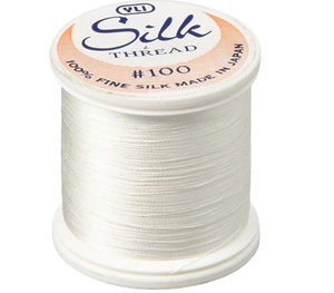 YLI Premium binding silk white WHT - 200m