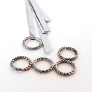 Snake Brand Hook Eye Ring &amp; Wire classic nickel silver