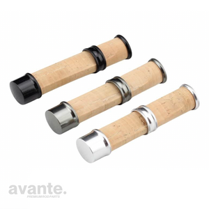 Ultralight Cap and Ring reel seat black incl. cork insert