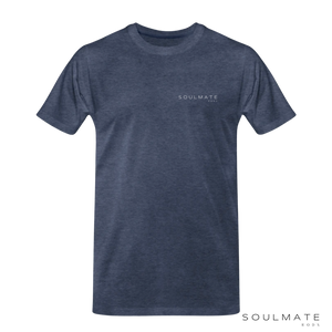 Soulmate T-Shirt Blue Melange SMR Logo TEE