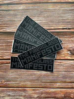 TFM - Throwback Decal Sticker 17cm black