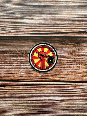 TFM - Autocollant camarade rond de 7 cm