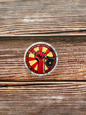TFM - Autocollant camarade rond 8 cm