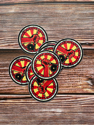 TFM - Autocollant camarade rond de 7 cm