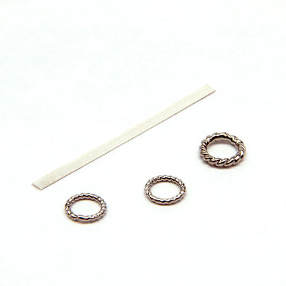 Bague à crochet et fil en maillechort classique de marque Snake
