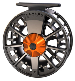 Waterworks Lamson Guru S -3+ Fly Reel Reel Blaze Gunsmoke