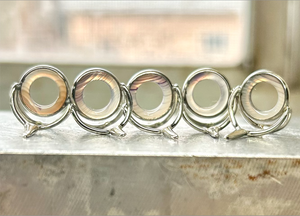 Struble USA natural Agate ring 9mm